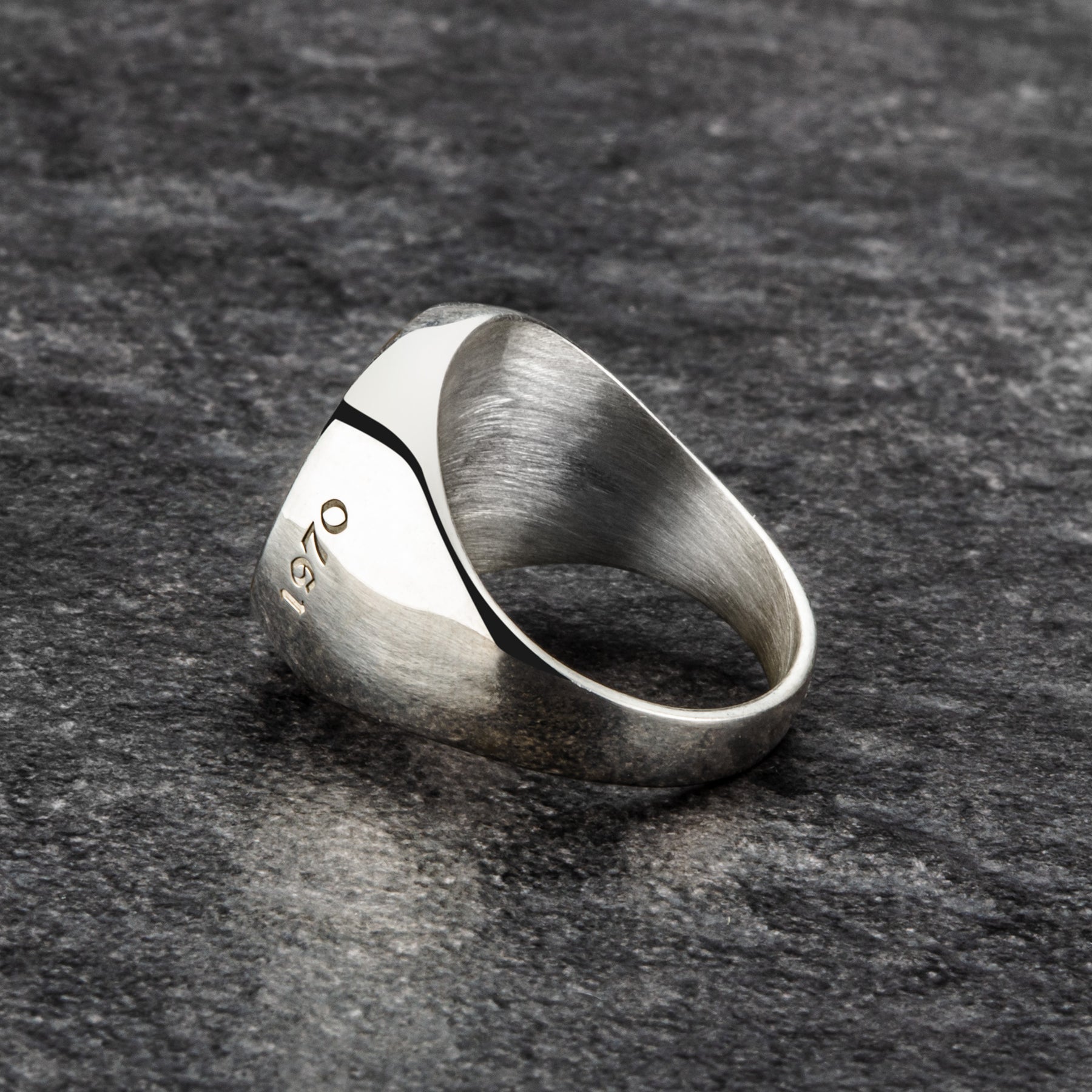 Absolventenring 925 Sterling Silber